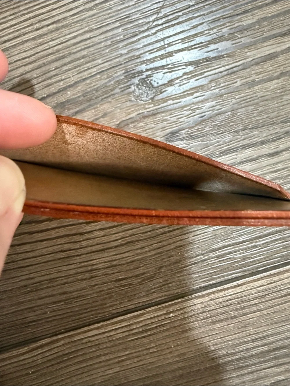 Porter Yoshida Leather Card Holder Gold Metallic Patina Japan Vintage Style